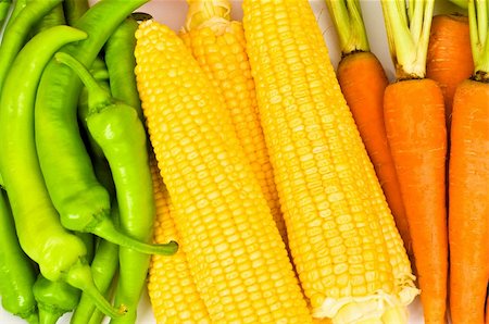 simsearch:400-04243170,k - Various vegetables isolated on the white background Stock Photo - Budget Royalty-Free & Subscription, Code: 400-04839632