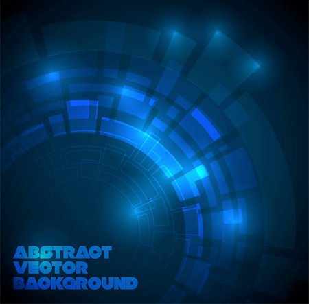 Abstract dark blue technical background with place for your text Stock Photo - Budget Royalty-Free & Subscription, Code: 400-04830109