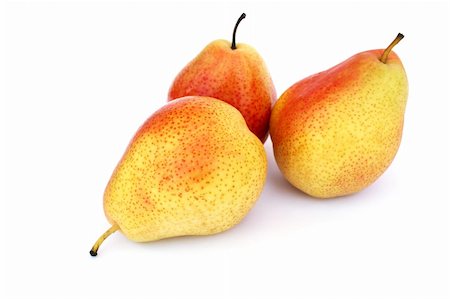 simsearch:400-04402673,k - Ripe pears isolated on white background. Fotografie stock - Microstock e Abbonamento, Codice: 400-04830112