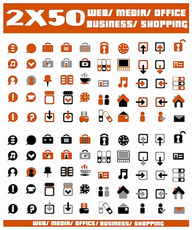 simsearch:400-05196694,k - 100 orange vector environmental icons and design-elements Stock Photo - Budget Royalty-Free & Subscription, Code: 400-04830268