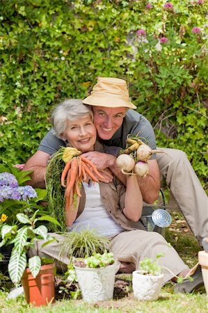 Man hugging his woman in the garden Stock Photo - Budget Royalty-Free & Subscription, Code: 400-04830320