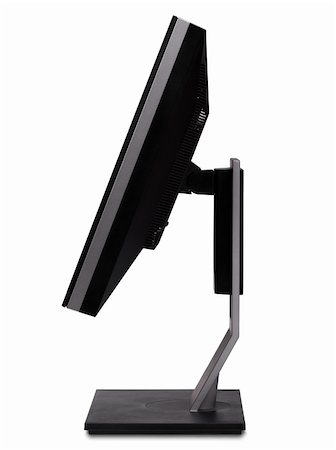 simsearch:400-04086261,k - Professional  widescreen monitor with blank white screen. Isolated on white background.. Photographie de stock - Aubaine LD & Abonnement, Code: 400-04831036