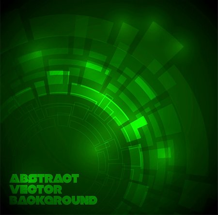 Abstract dark green technical background with place for your text Stock Photo - Budget Royalty-Free & Subscription, Code: 400-04831069