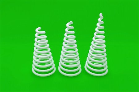 simsearch:400-06392816,k - White coil spring on green background Foto de stock - Royalty-Free Super Valor e Assinatura, Número: 400-04831769