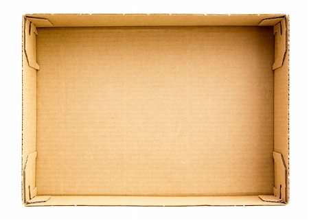 Bottom of empty cardboard box Stock Photo - Budget Royalty-Free & Subscription, Code: 400-04832598