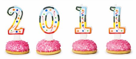 simsearch:400-07989439,k - Birthday candles isolated on the white background Stock Photo - Budget Royalty-Free & Subscription, Code: 400-04832634
