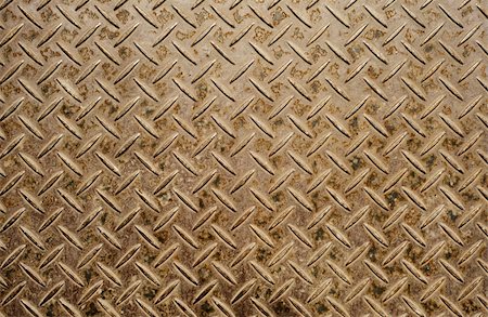 rust colored spots on picture - Background of old and grungy metal diamond plate in brown color. Stock Photo - Budget Royalty-Free & Subscription, Code: 400-04832644