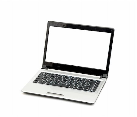 simsearch:400-05125337,k - professional Laptop isolated on white background with empty space Foto de stock - Super Valor sin royalties y Suscripción, Código: 400-04832799