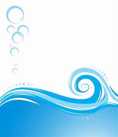 fluidity patterns - Abstract aqua wave design background, vector illustration Stock Photo - Budget Royalty-Free & Subscription, Code: 400-04832965