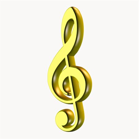 simsearch:400-04332168,k - musical note treble Photographie de stock - Aubaine LD & Abonnement, Code: 400-04833412