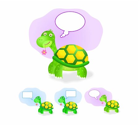simsearch:400-04791118,k - thinking turtle icon set with chat box isolated on white background Stock Photo - Budget Royalty-Free & Subscription, Code: 400-04833558