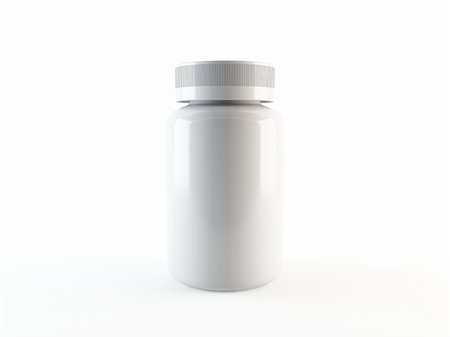 simsearch:400-04616930,k - 3D rendering of a pill bottle Stockbilder - Microstock & Abonnement, Bildnummer: 400-04833599