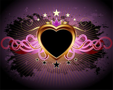 heart frame,  this illustration may be useful as designer work Stock Photo - Budget Royalty-Free & Subscription, Code: 400-04833838