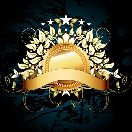 ornamental shield,  this illustration may be useful as designer work Stock Photo - Budget Royalty-Free & Subscription, Code: 400-04833840