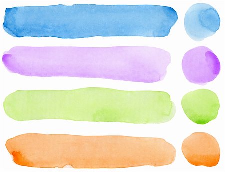 Abstract watercolor hand painted design elements. Made myself. Stock Photo - Budget Royalty-Free & Subscription, Code: 400-04844200