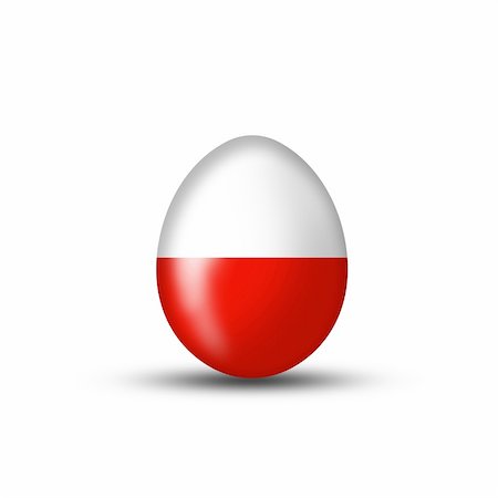 photochecker (artist) - Easteregg with a Poland flag on a white background Foto de stock - Royalty-Free Super Valor e Assinatura, Número: 400-04844250