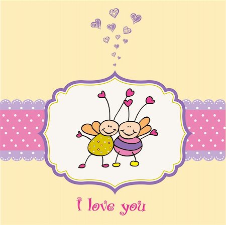 simsearch:400-04334934,k - love card with bees Stock Photo - Budget Royalty-Free & Subscription, Code: 400-04844331