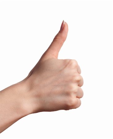 simsearch:400-05700994,k - Woman hand showing thumbs up gesture isolated Stock Photo - Budget Royalty-Free & Subscription, Code: 400-04844421