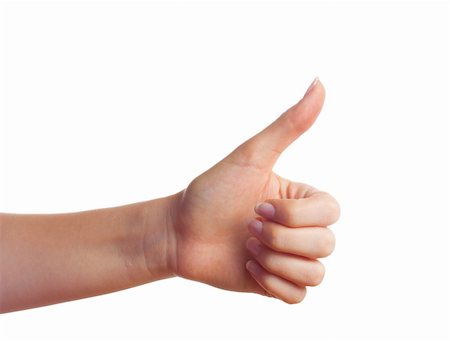 simsearch:400-05700994,k - Woman hand showing thumbs up gesture isolated Stock Photo - Budget Royalty-Free & Subscription, Code: 400-04844422