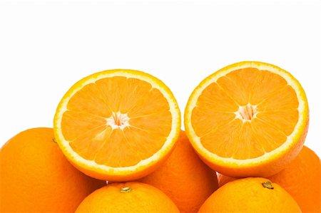 simsearch:400-04243170,k - Fresh oranges isolated on the white  background Stock Photo - Budget Royalty-Free & Subscription, Code: 400-04844693