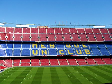 simsearch:400-06769903,k - Seats at the soccer stadium in Barcelona Photographie de stock - Aubaine LD & Abonnement, Code: 400-04845436