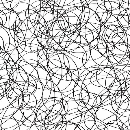 Seamless monochrome square texture - scribble - vector eps8 Stock Photo - Budget Royalty-Free & Subscription, Code: 400-04845677