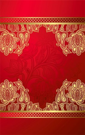 simsearch:400-06071368,k - Illustration of abstract gold floral background. Stock Photo - Budget Royalty-Free & Subscription, Code: 400-04845978