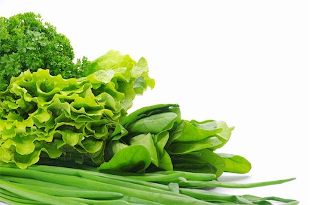 Fresh herbs isolated on white Stockbilder - Microstock & Abonnement, Bildnummer: 400-04846051