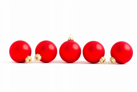 simsearch:400-04723812,k - Christmas balls isolated on the white background Stock Photo - Budget Royalty-Free & Subscription, Code: 400-04846128