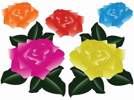 simsearch:400-03941928,k - roses against white background, abstract vector art illustration Photographie de stock - Aubaine LD & Abonnement, Code: 400-04846398