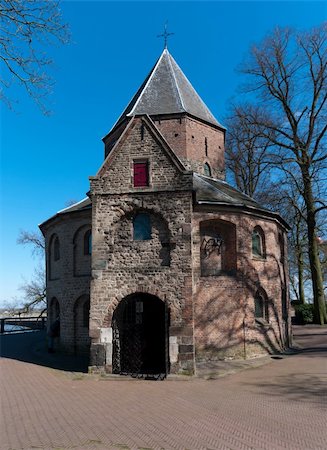 sint-nicolaaschapel or Valkhofchapel in Nijmegen, Netherlands, built on the remainders of an roman palace chapel. Stock Photo - Budget Royalty-Free & Subscription, Code: 400-04846604