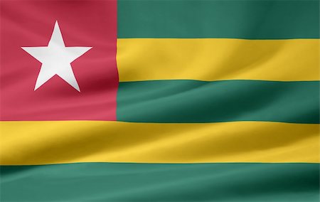 simsearch:400-04348687,k - High resolution flag of Togo Photographie de stock - Aubaine LD & Abonnement, Code: 400-04847337