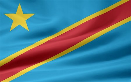 simsearch:400-04856605,k - High resolution flag of the Democratic Republic of Congo Stockbilder - Microstock & Abonnement, Bildnummer: 400-04847357