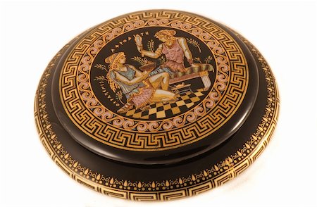 Greek traditional jewelery box - greek mithology Foto de stock - Super Valor sin royalties y Suscripción, Código: 400-04847353