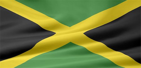 simsearch:400-04847419,k - High resolution flag of Jamaica Stock Photo - Budget Royalty-Free & Subscription, Code: 400-04847438