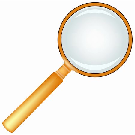 simsearch:400-04996978,k - wooden magnifying glass against white background, abstract vector art illustration Photographie de stock - Aubaine LD & Abonnement, Code: 400-04847941