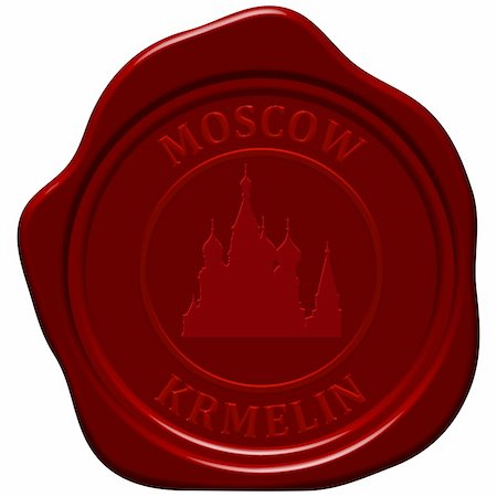 simsearch:400-04848871,k - Kremlin cathedral. Sealing wax stamp for design use. Photographie de stock - Aubaine LD & Abonnement, Code: 400-04848870