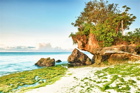 simsearch:400-04334311,k - Beautiful seascape. Stone on the foreground. Philippines Stockbilder - Microstock & Abonnement, Bildnummer: 400-04849112