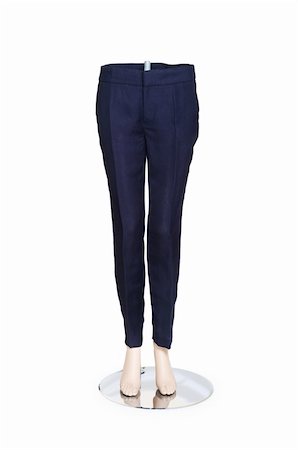simsearch:400-07770314,k - Woman trousers isolated on the white Stock Photo - Budget Royalty-Free & Subscription, Code: 400-04849465