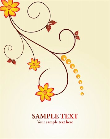 simsearch:400-08022685,k - Floral decorative background for holiday card. Vector Stock Photo - Budget Royalty-Free & Subscription, Code: 400-04849553
