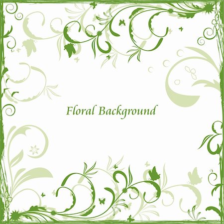 simsearch:400-04284777,k - Floral background for design card. vector Fotografie stock - Microstock e Abbonamento, Codice: 400-04849563