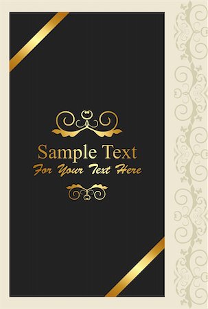 simsearch:400-04849660,k - Illustration of Greeting ornament card. Vector Stock Photo - Budget Royalty-Free & Subscription, Code: 400-04849619
