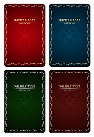 Set of luxury backgrounds for design - vector Stock Photo - Budget Royalty-Free & Subscription, Code: 400-04849784