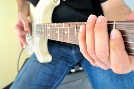 simsearch:400-06629007,k - Young with guitar and an amplifier Stock Photo - Budget Royalty-Free & Subscription, Code: 400-04849949