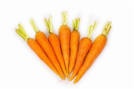 simsearch:400-04243170,k - Many carrots isolated on the white background Stock Photo - Budget Royalty-Free & Subscription, Code: 400-04840134