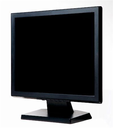 simsearch:400-04786483,k - Computer LCD Monitor on a white background Photographie de stock - Aubaine LD & Abonnement, Code: 400-04840139