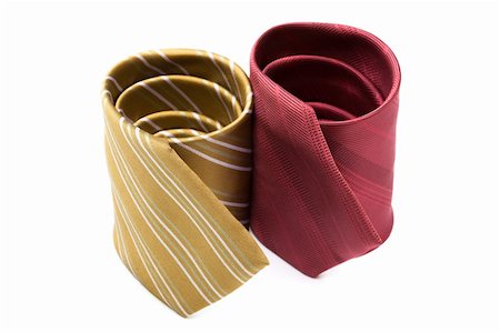 Fashionable striped necktie on a white background Fotografie stock - Microstock e Abbonamento, Codice: 400-04840384