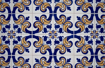 simsearch:400-05254814,k - Detail of Portuguese glazed tiles. Stock Photo - Budget Royalty-Free & Subscription, Code: 400-04840759