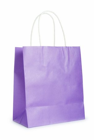 simsearch:400-05248445,k - Shopping bags isolated on the white background Fotografie stock - Microstock e Abbonamento, Codice: 400-04841224