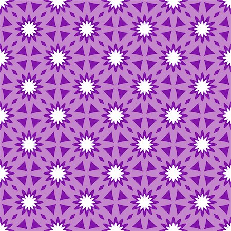 Violet and white seamless floral ornament (vector) Foto de stock - Super Valor sin royalties y Suscripción, Código: 400-04841603